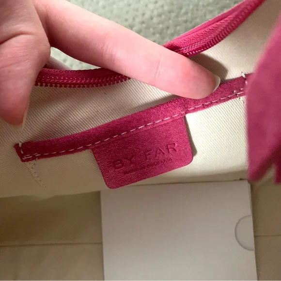 NWOT By Far Amber Perforated Bag - Picture 7 of 8